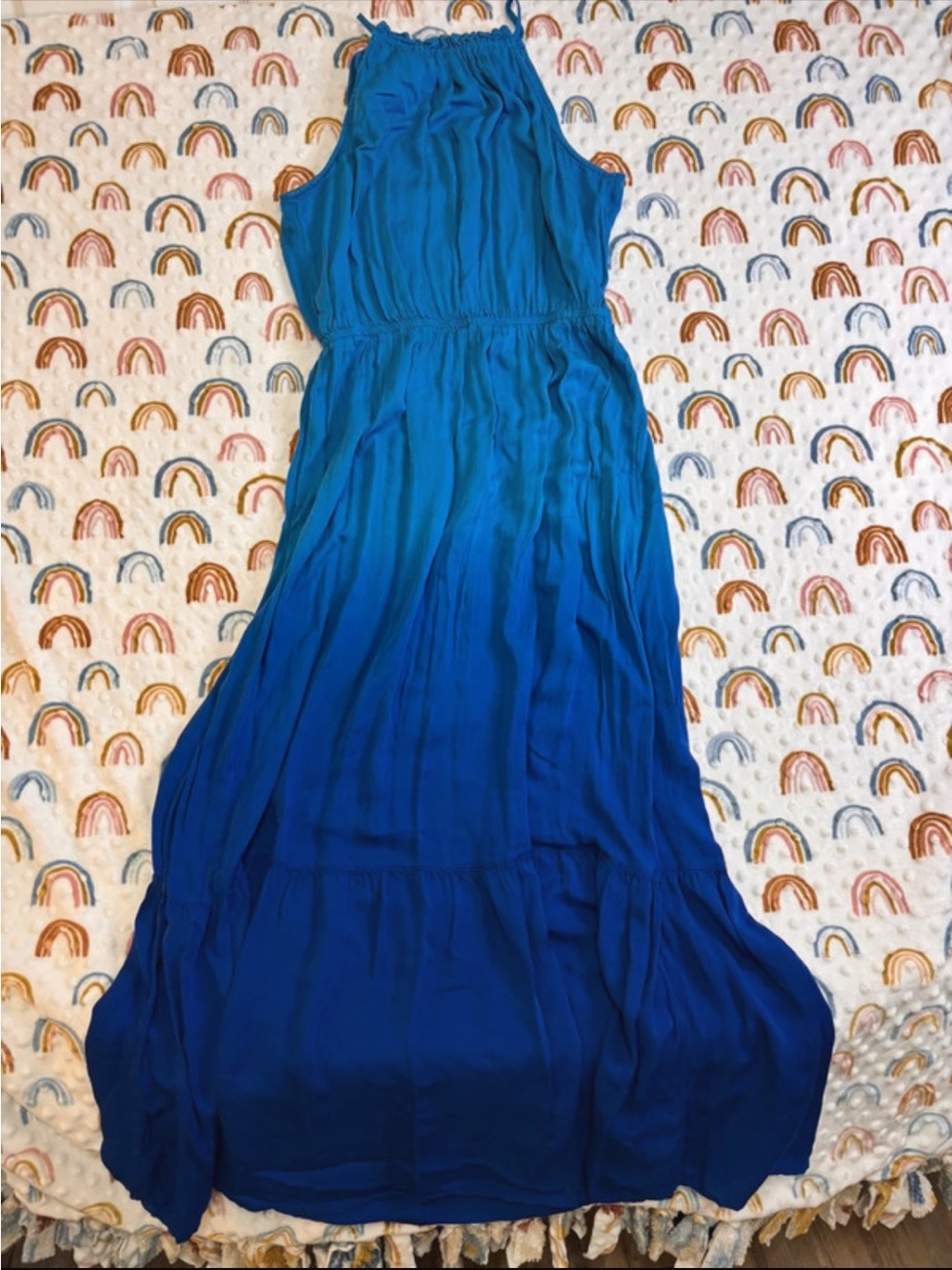Knox Rose Blue Ombre Maxi Dress Size XS
